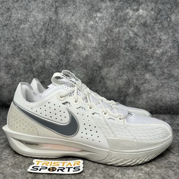 Nike Air Zoom GT Cut 3 Basketball Shoes Mens Size 13 Sail Smoke Grey DV2913-106 - Picture 3 of 8